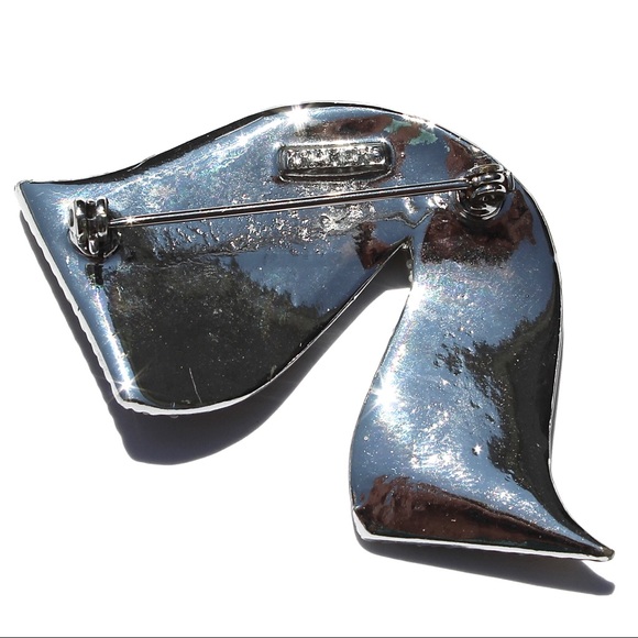 Vintage Kramer Embedded Gemstone Brooch - Picture 4 of 5